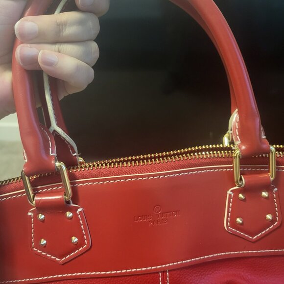 Louis Vuitton Red Suhali Leather Lockit PM Bag - Picture 10 of 16